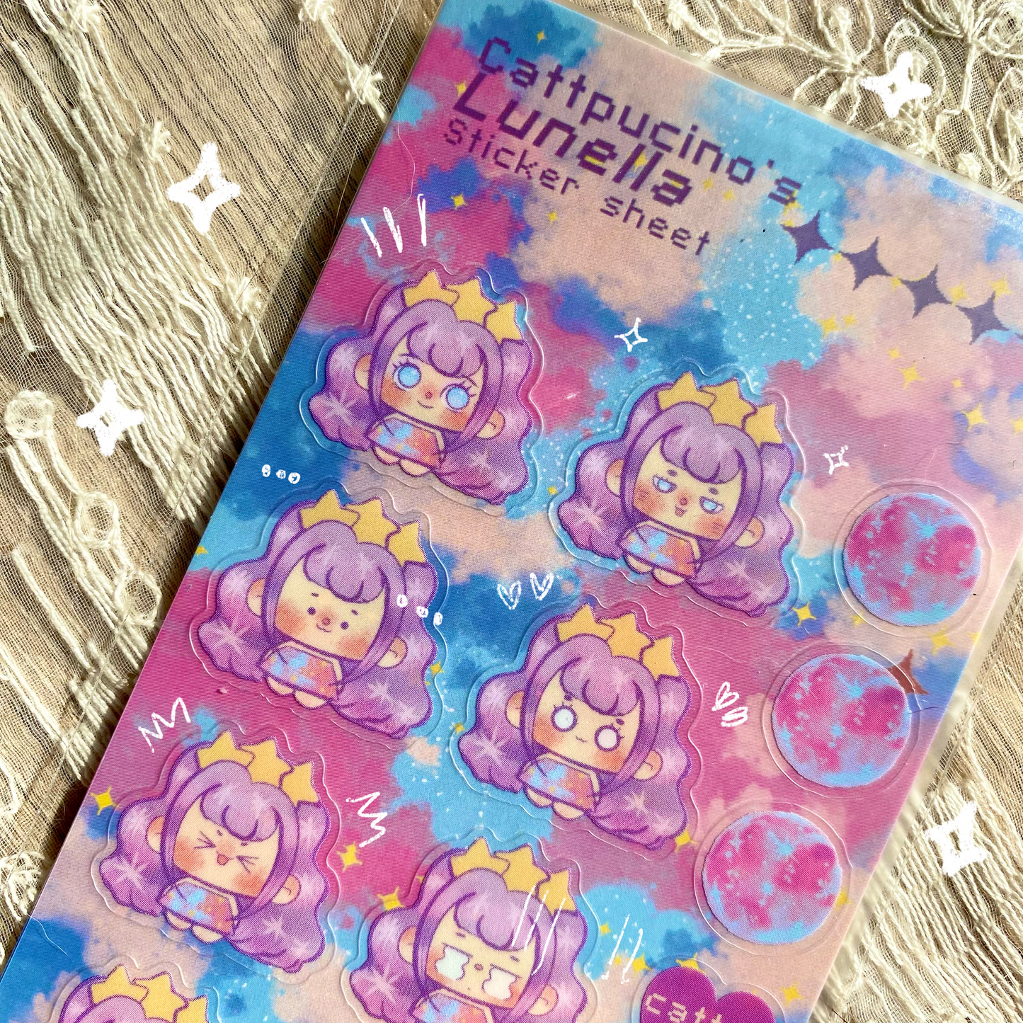 Pommella and Lunella sticker sheet
