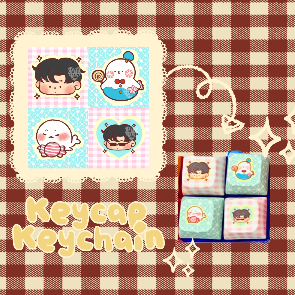 Lads keycap keychains (individuals)