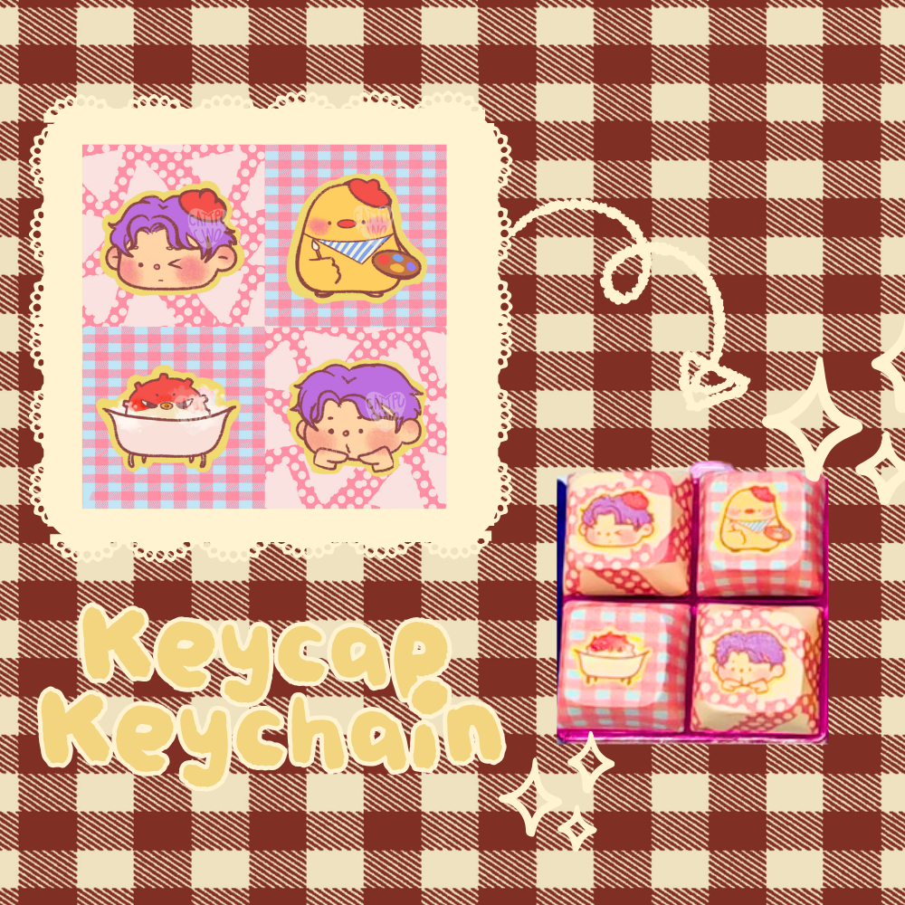 Lads keycap keychains (individuals)