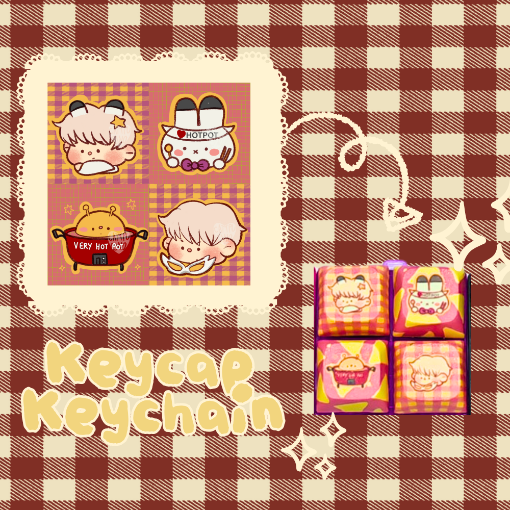 Lads keycap keychains (individuals)