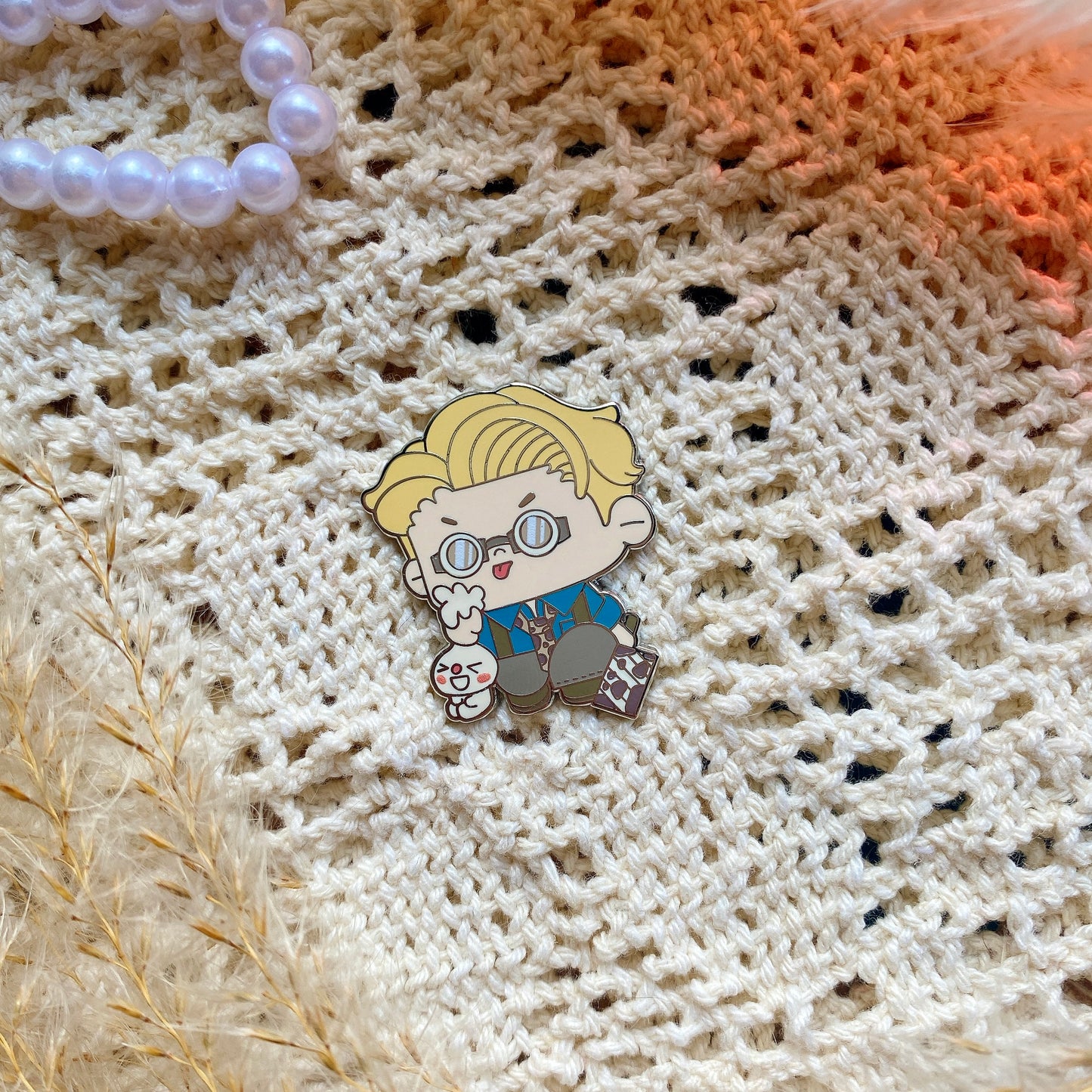 sorcerer who despises overtime enamel pin