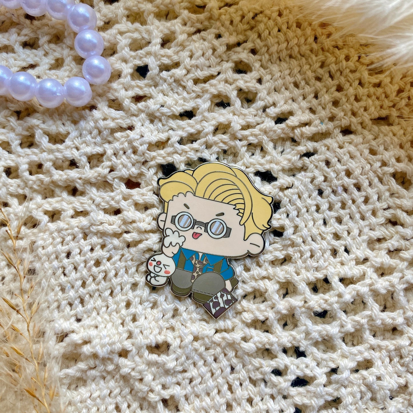 sorcerer who despises overtime enamel pin