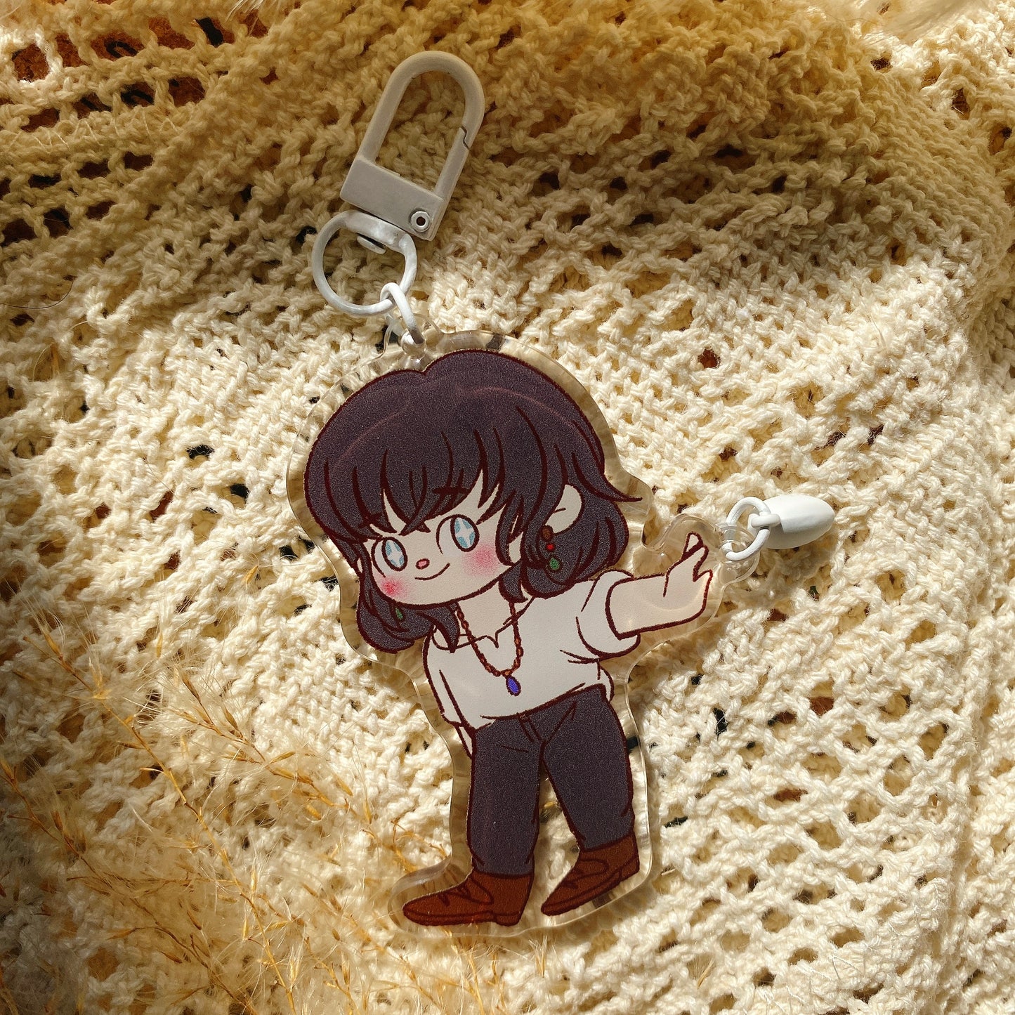 wizard and his girlfriend magnetic keychain (sold in pairs)