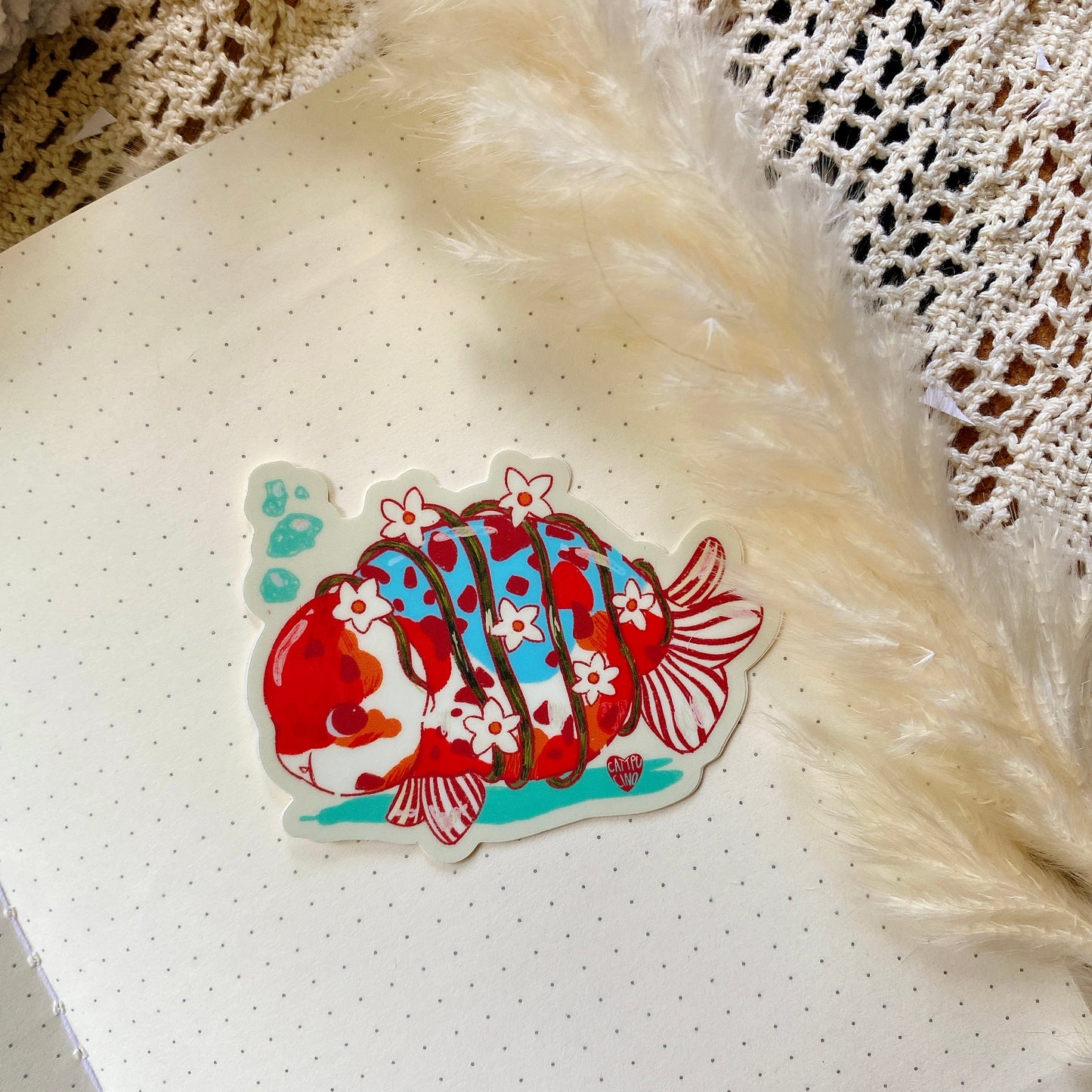 chonk fish sticker