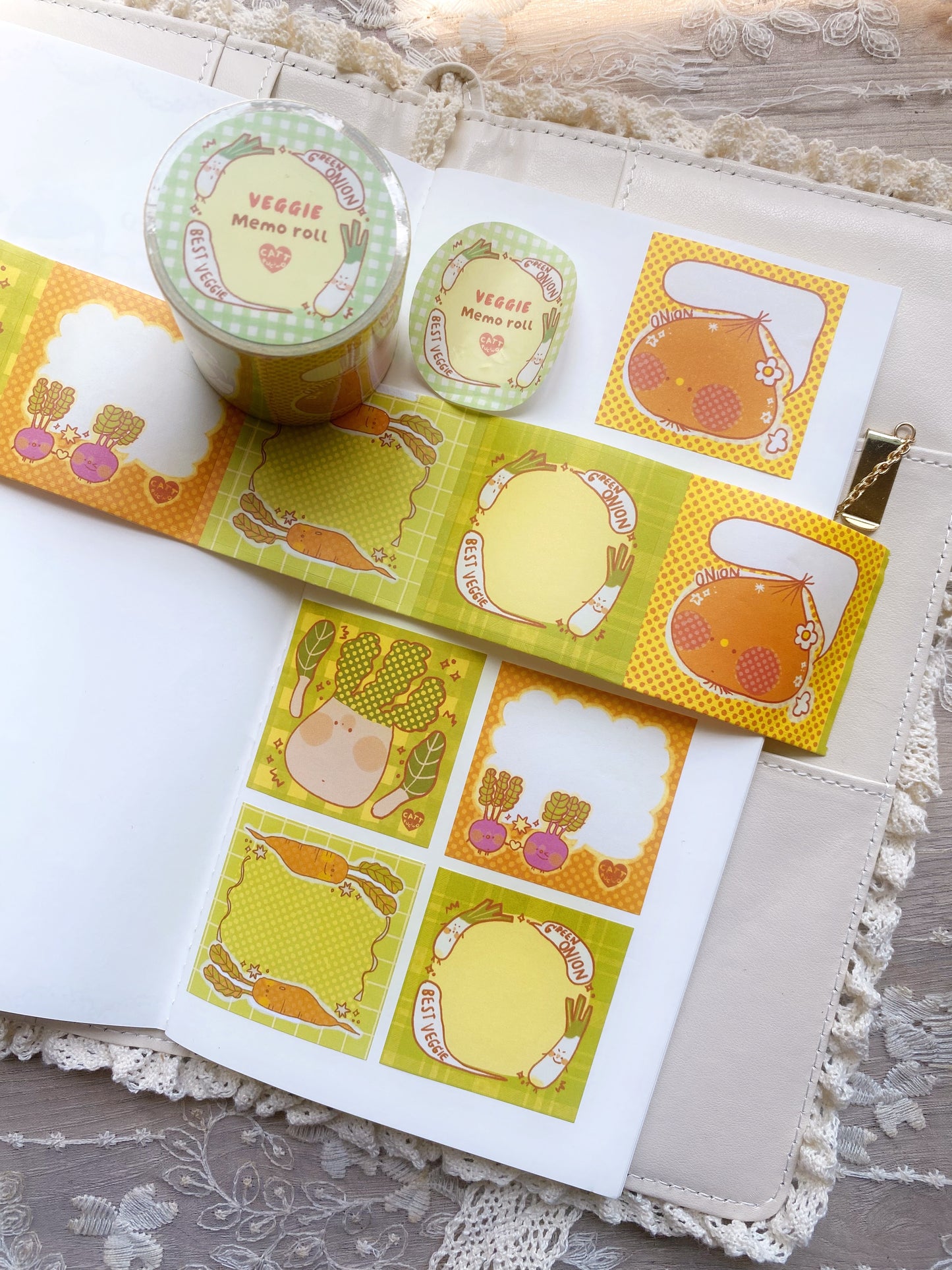 Sticky memo roll