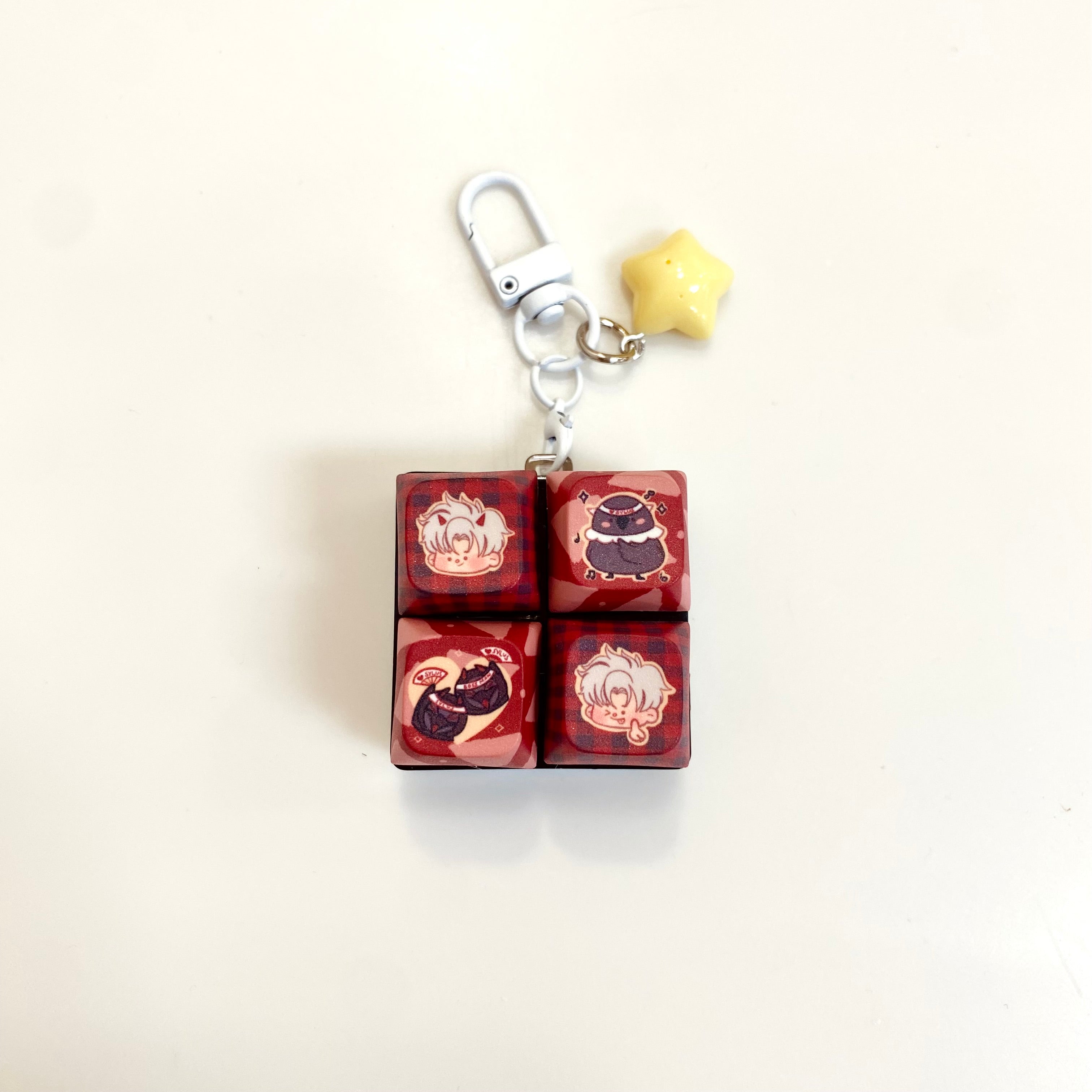 Lads keycap keychains (individuals) – cattpucino