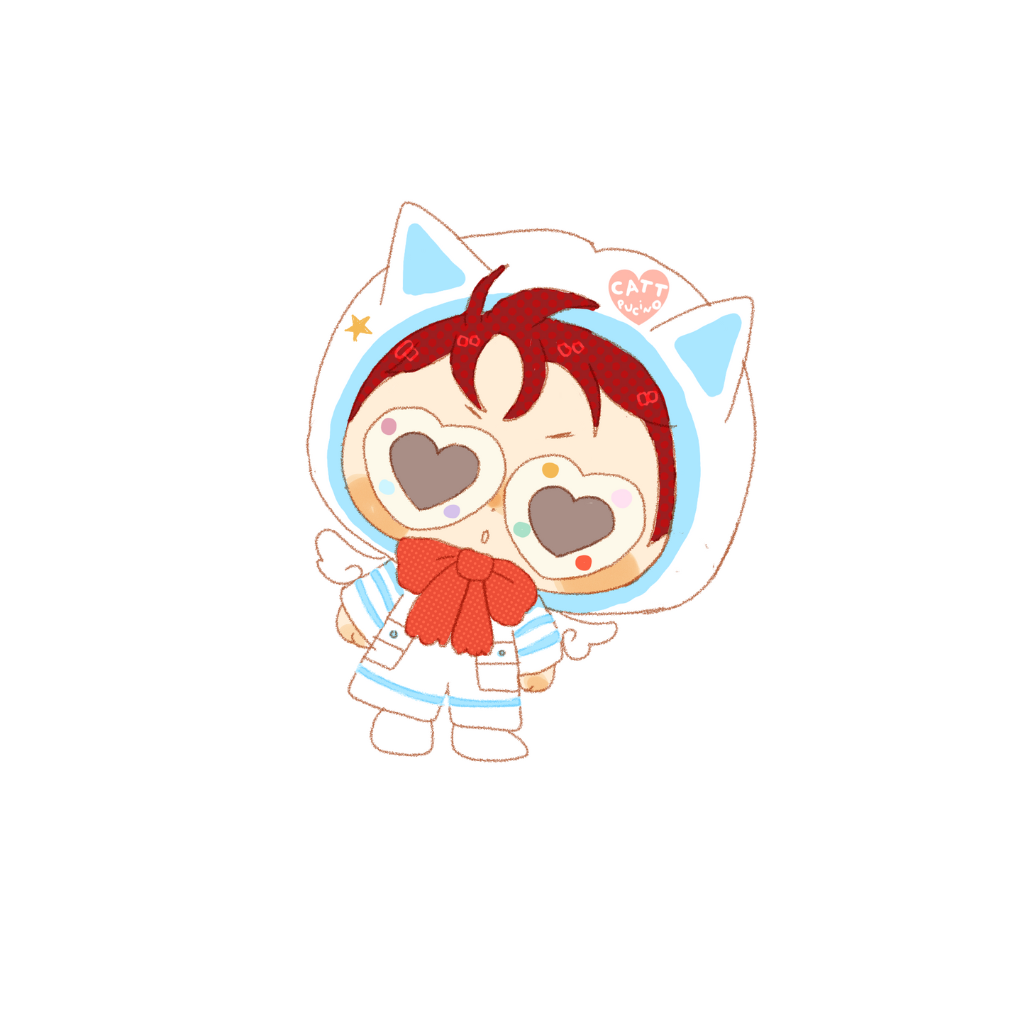 Lads weird fashion glitter sticker