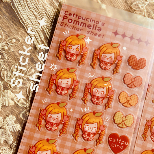 Pommella and Lunella sticker sheet