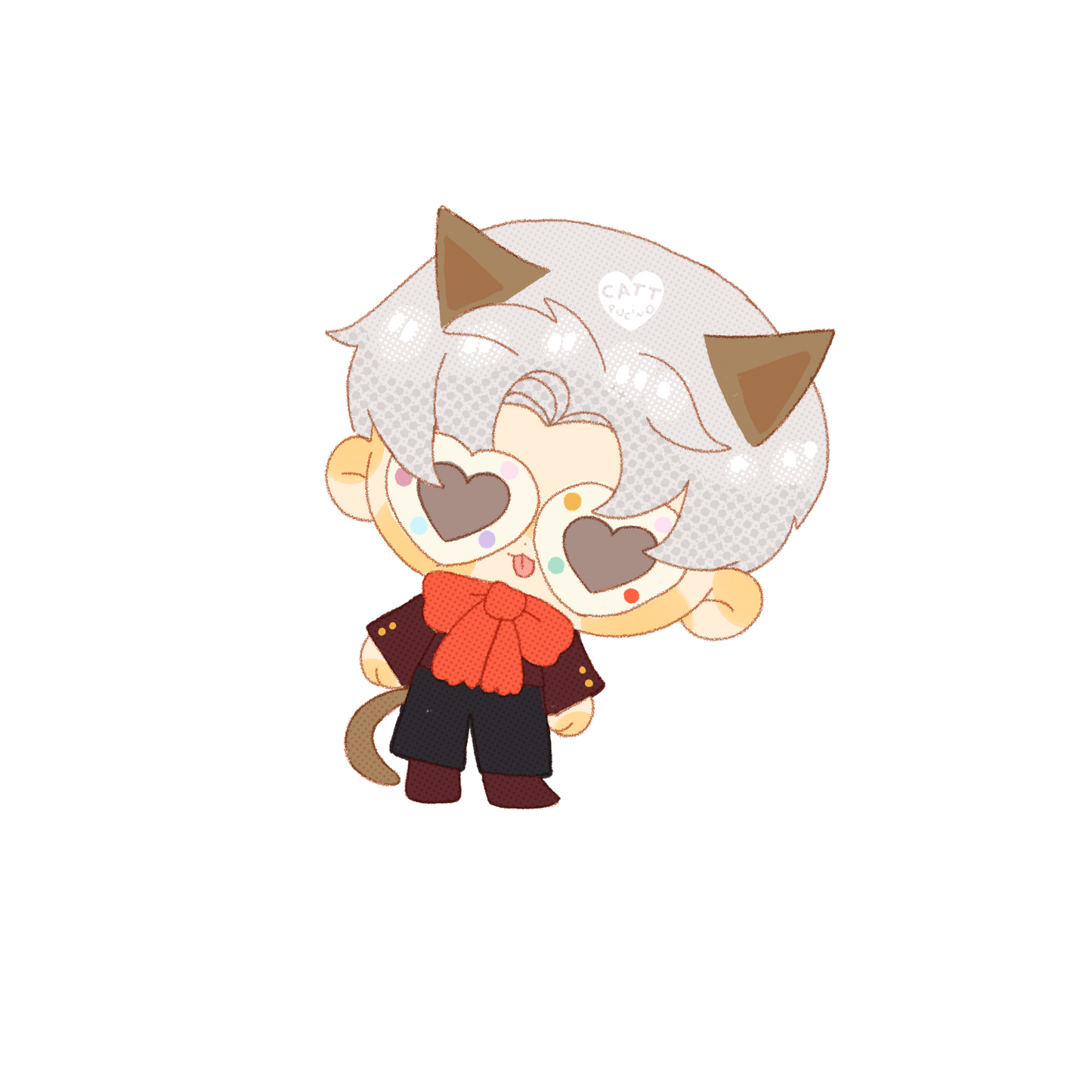 Lads weird fashion glitter sticker