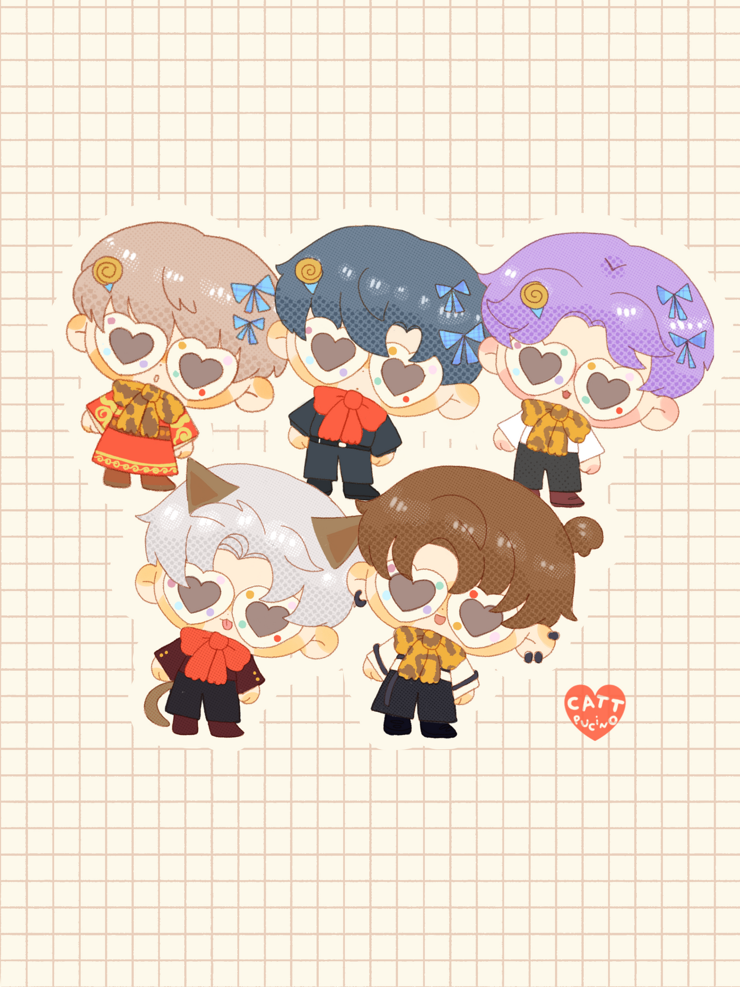 Lads weird fashion glitter sticker