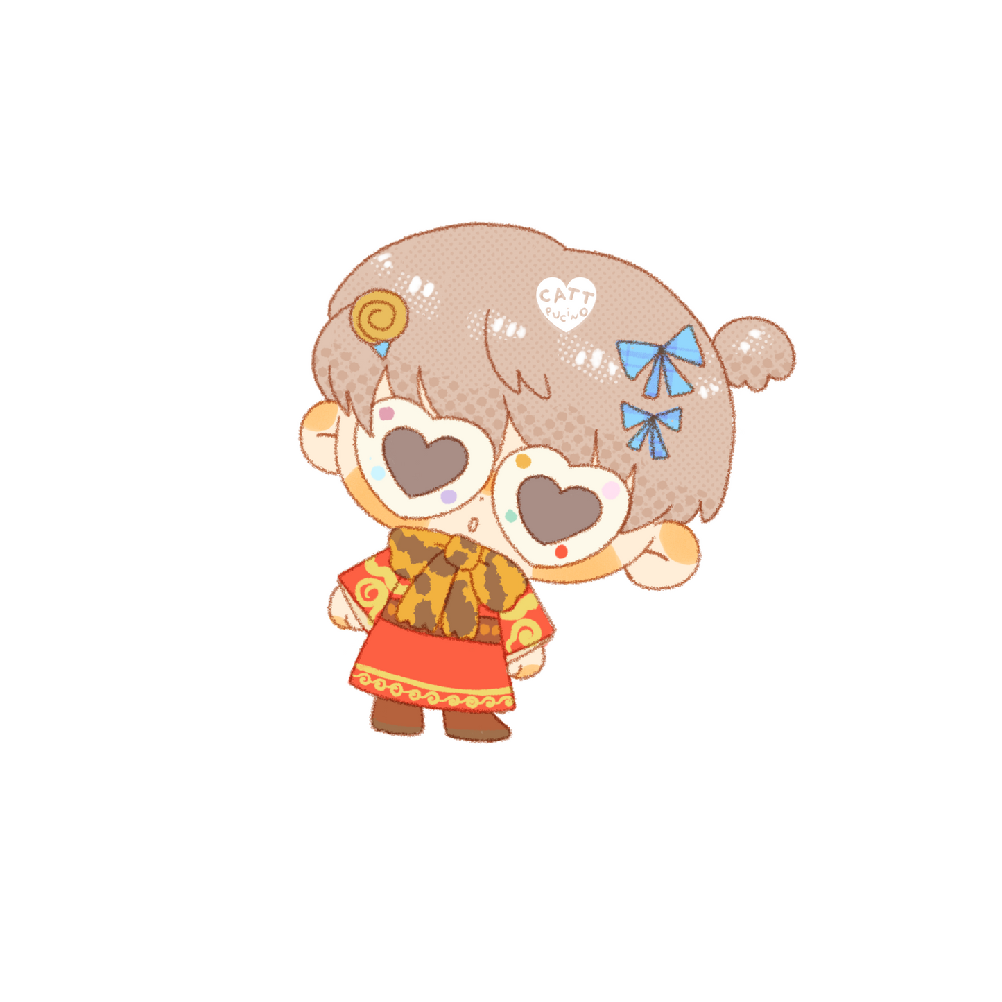 Lads weird fashion glitter sticker