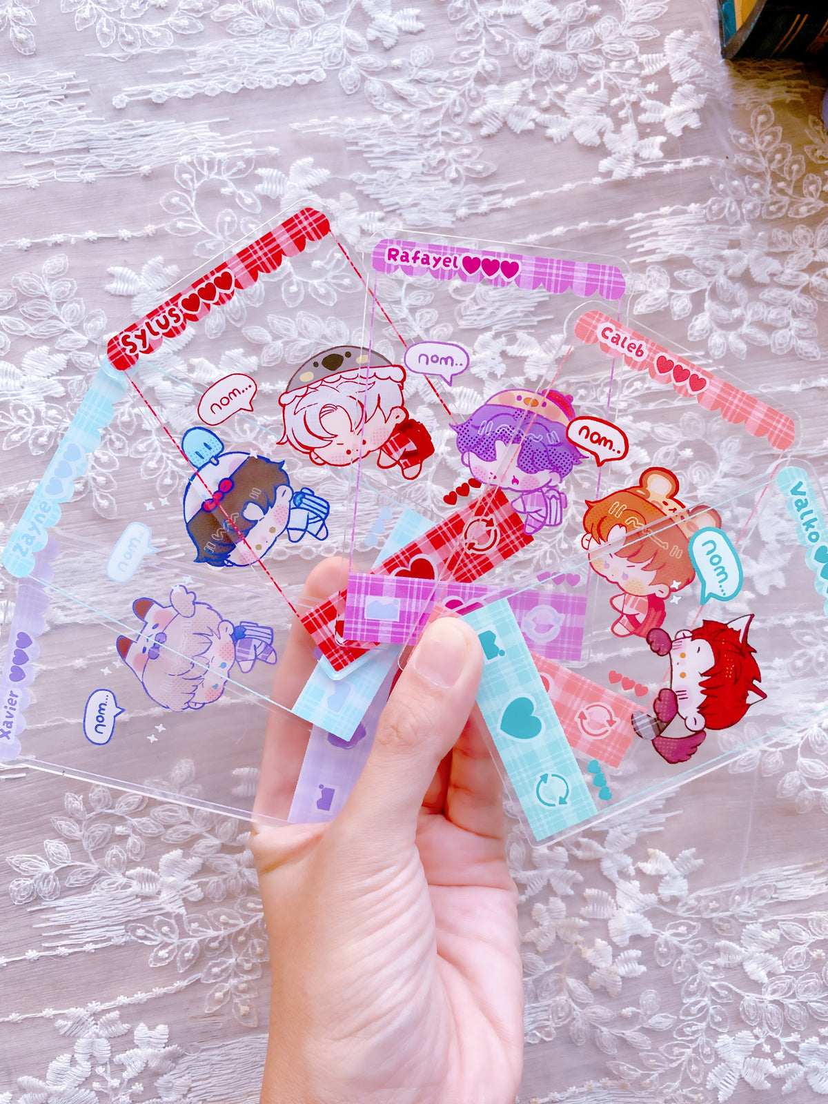 Lads new clear nom cards
