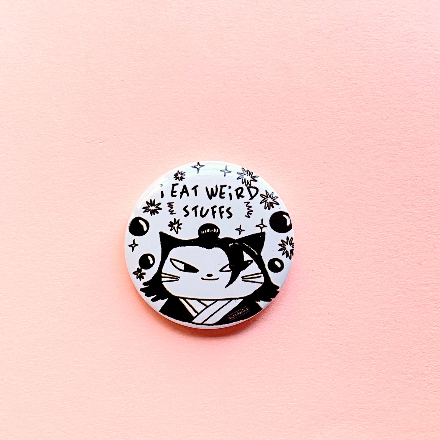 sorcerer kitty rounded button pins