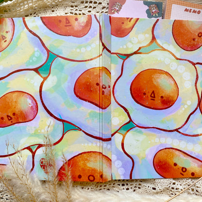 Fried Eggs A5 hardcover notebook