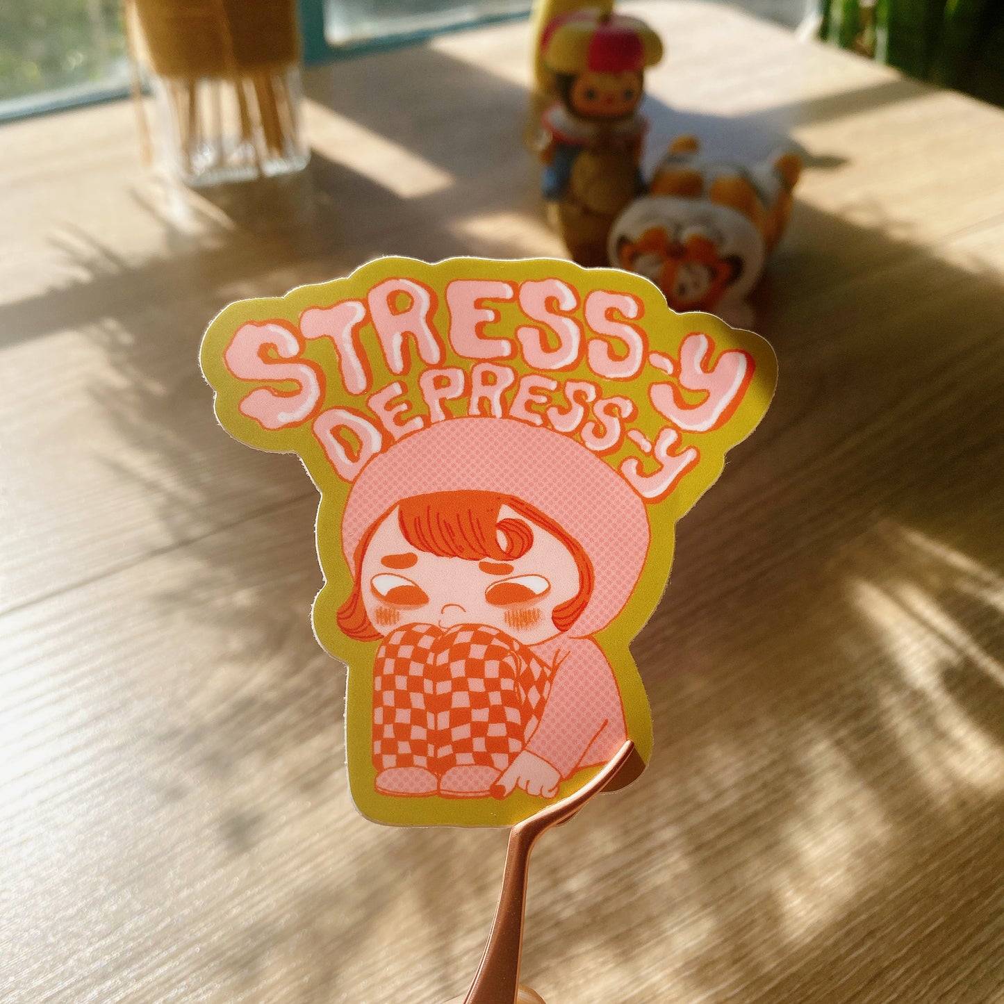 Stressy Depressy sticker
