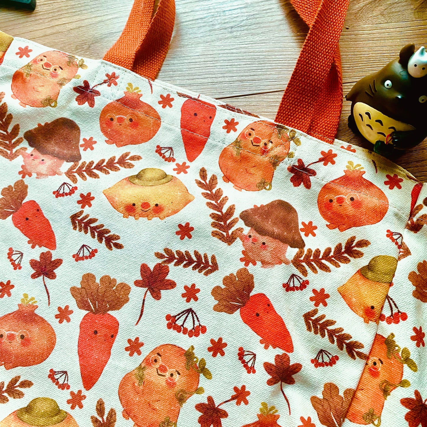 autumn inspired tote bag