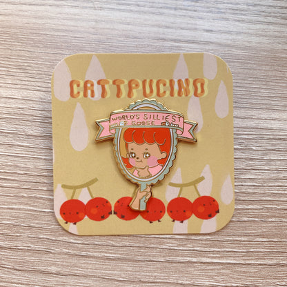 silliest goose enamel pin